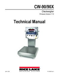 Thumbnail of document Manual - CW-90X Checkweight Indicator